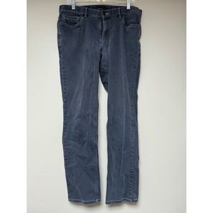 Hiltl Trousers Mens 34 Navy Blue Excellent Straight Leg Soft Brushed Cotton